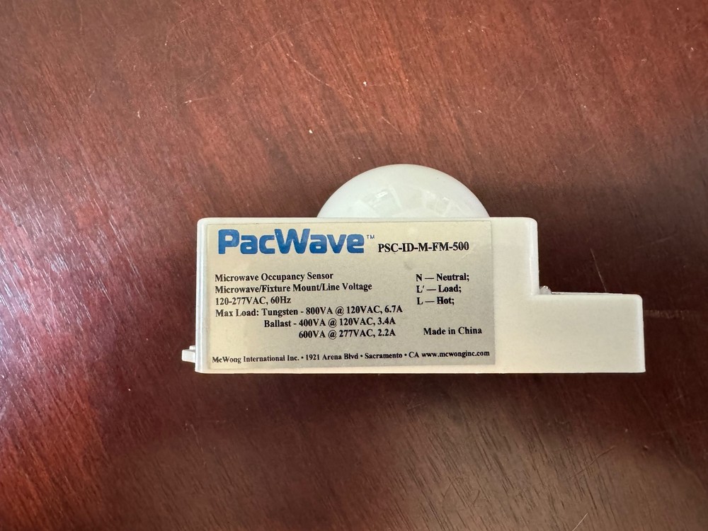 PacWave PSC-ID-M-FM-500 | Microwave Occupancy Sensor