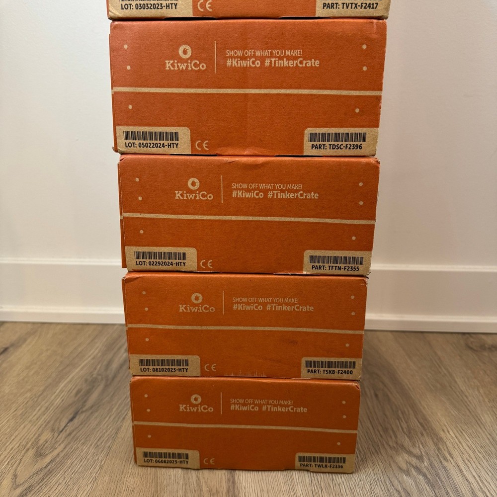 KiwiCo Tinker Crate STEM Science Engineering Kit Bundle 7 Boxes Ages 9+ NEW