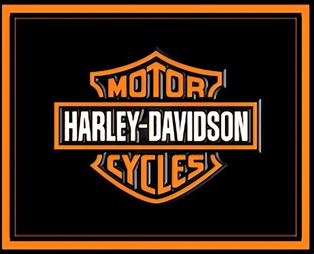 HD5 Motorcycles Orange/Black Refrigerator Fridge MAGNET