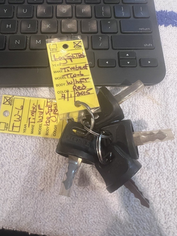 ORIGINAL TIMBERWOLF TW-6 HONDA IGNITION KEYS SETS ( 2 KEYS INCLUDED )