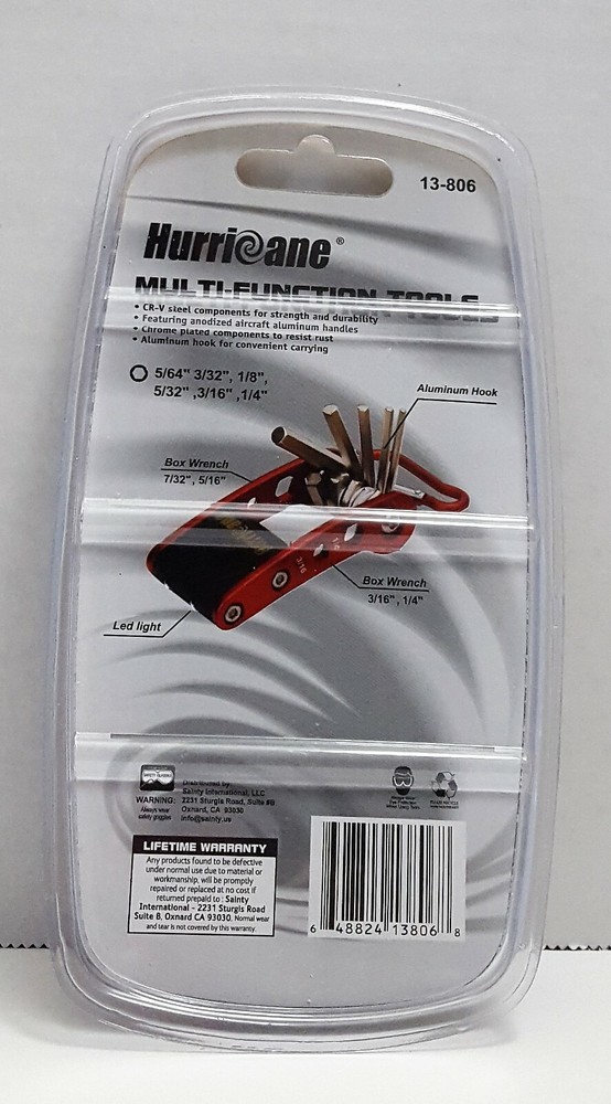 Hurricane 10-in-1 Multi-Function Tools w/ Aluminum Hook
