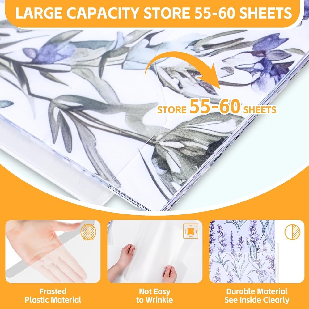 12 Pack Scrapbook Paper Storage Organizer Tabs