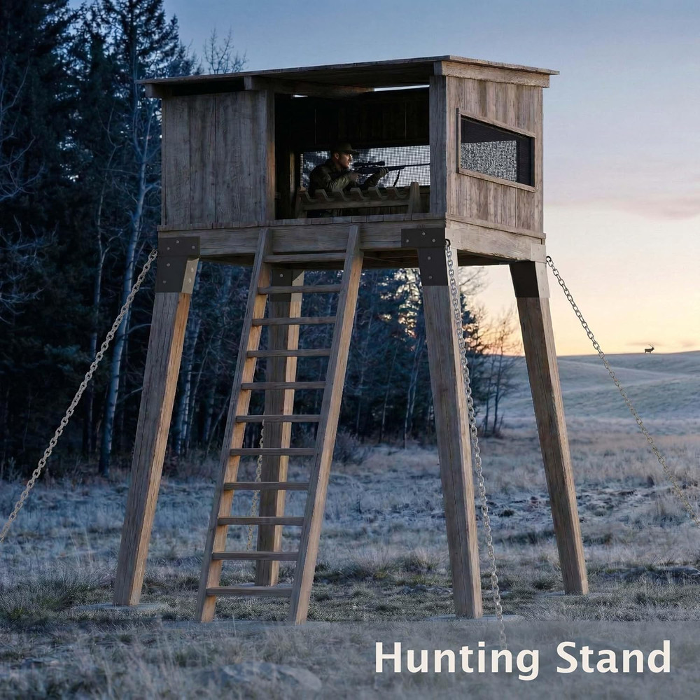 Deer Stand Brackets 4X4, Elevator Brackets 4"X4",Deer Blind Bracket, for Outdoor