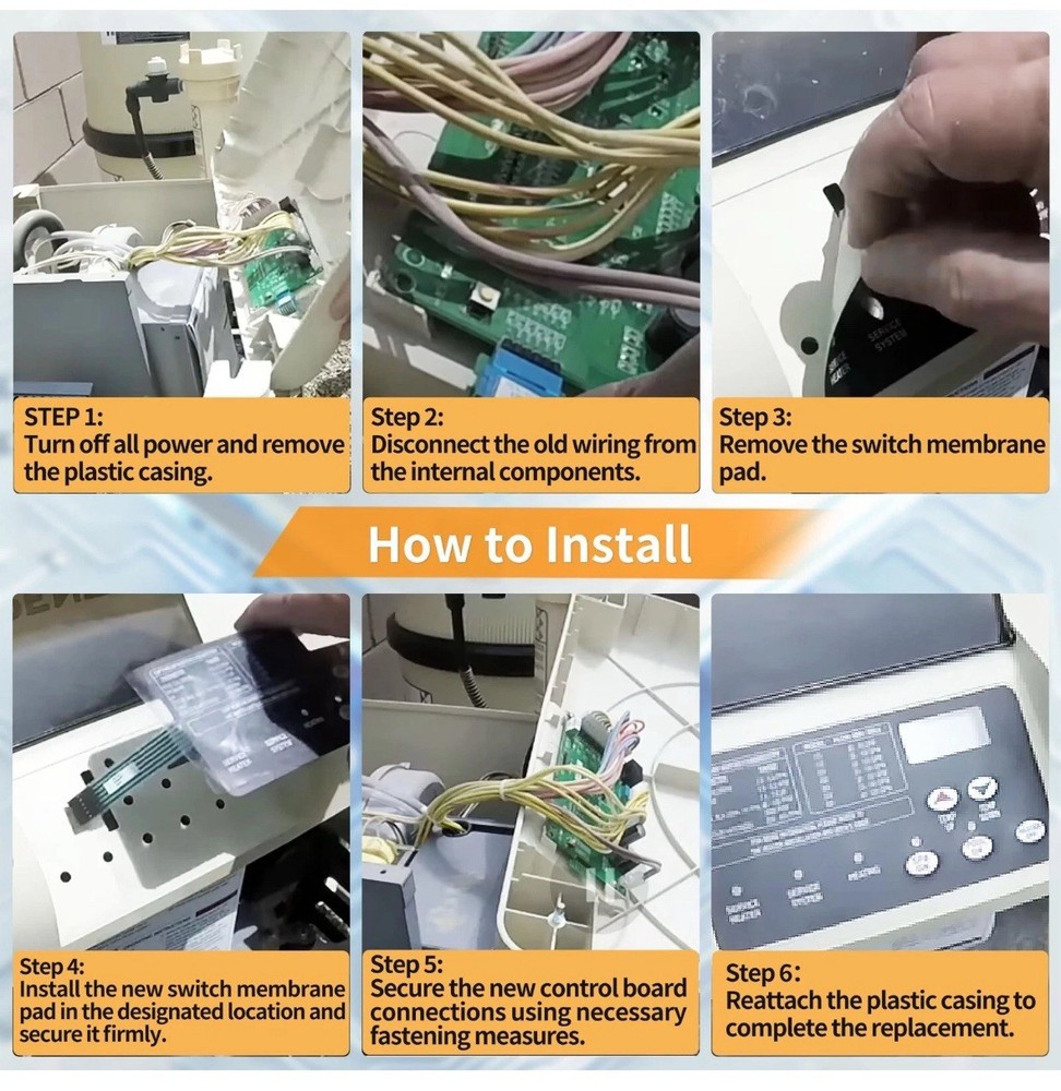 42002-0007S Control Board Kit Replacement for Pentair MasterTemp