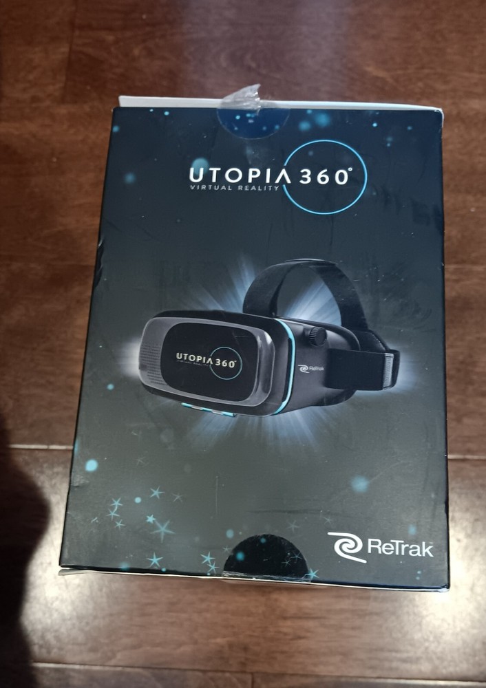 Utopia 360 Virtual Reality 3D Headset + Bluetooth Controller New In Box