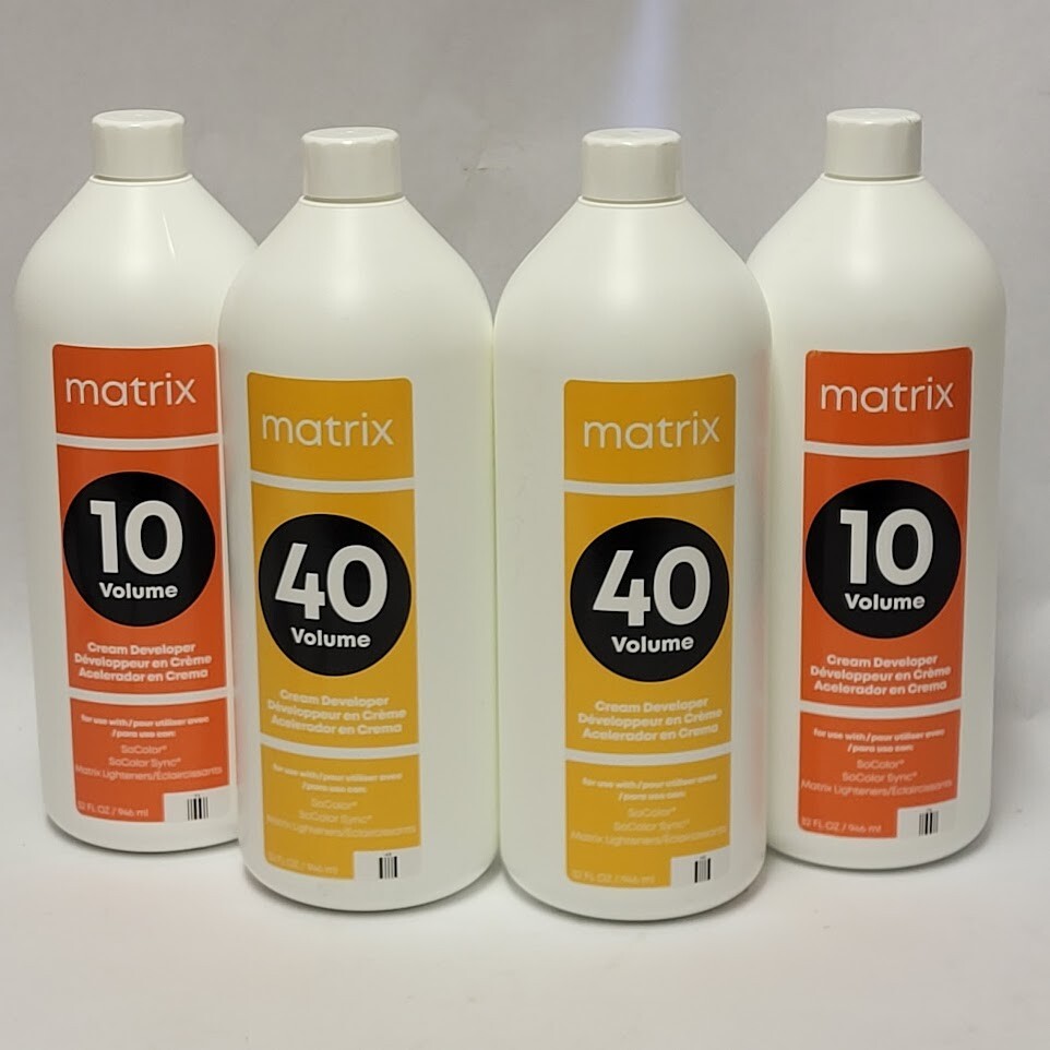 MATRIX Cream Developer 32 oz SoColor Lighteners SoColor Sync You Choose Volume