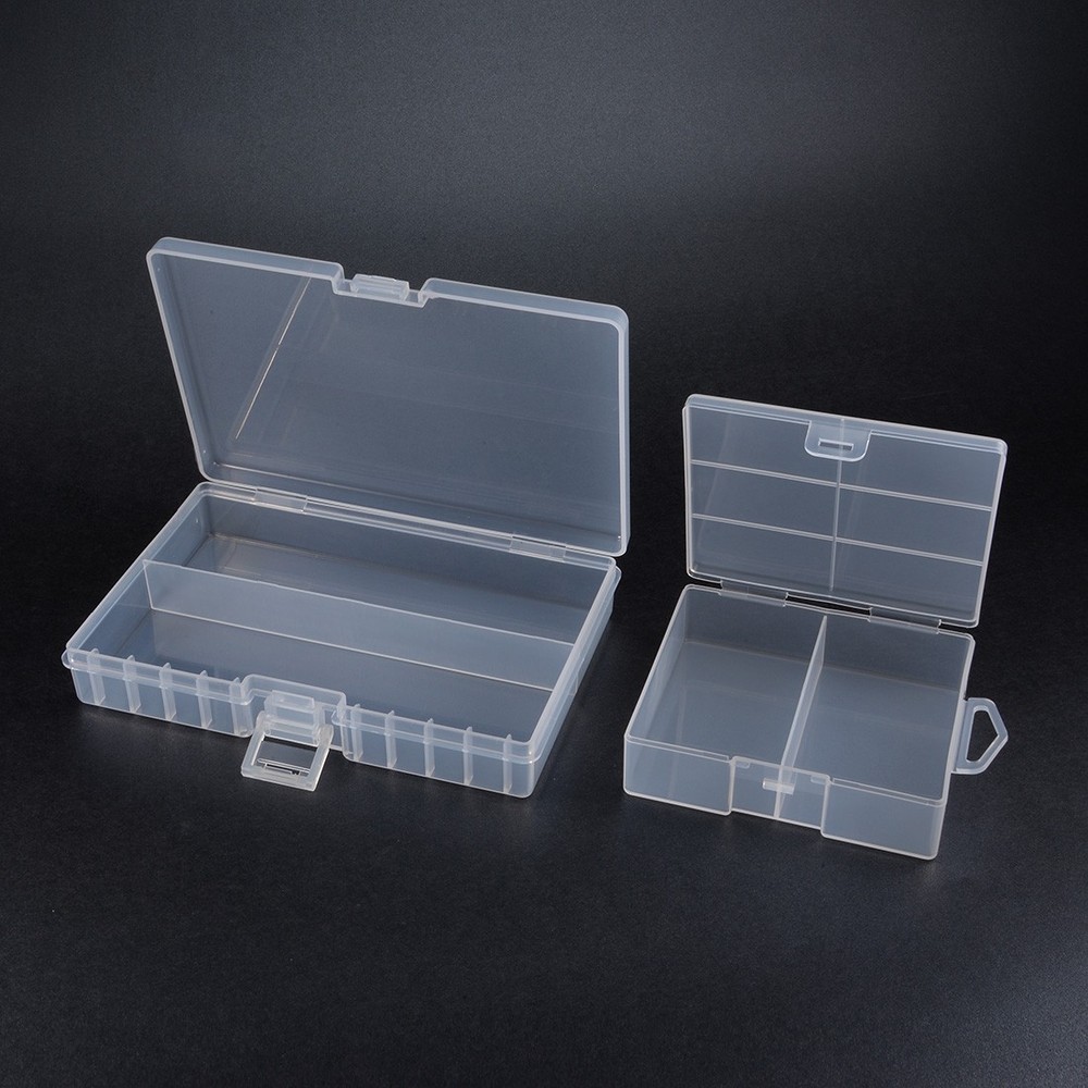 2Pack Portable 24 AA Battery Storage Box 48 AA Batteries Protective Container