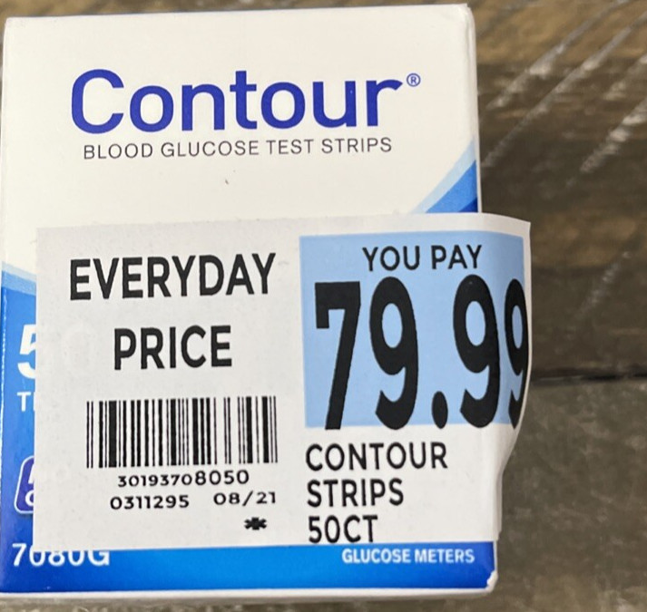 Contour Blood Glucose Test Strips 50 Count
