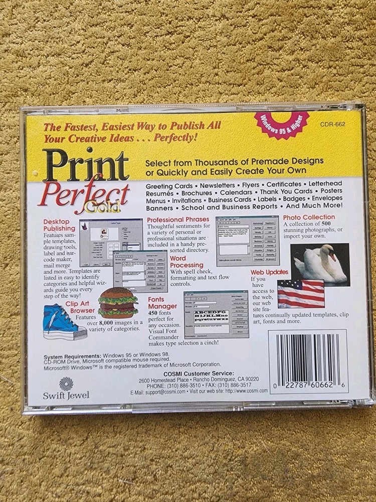Print Perfect Gold 1999 Desktop Publishing Software for Windows PC