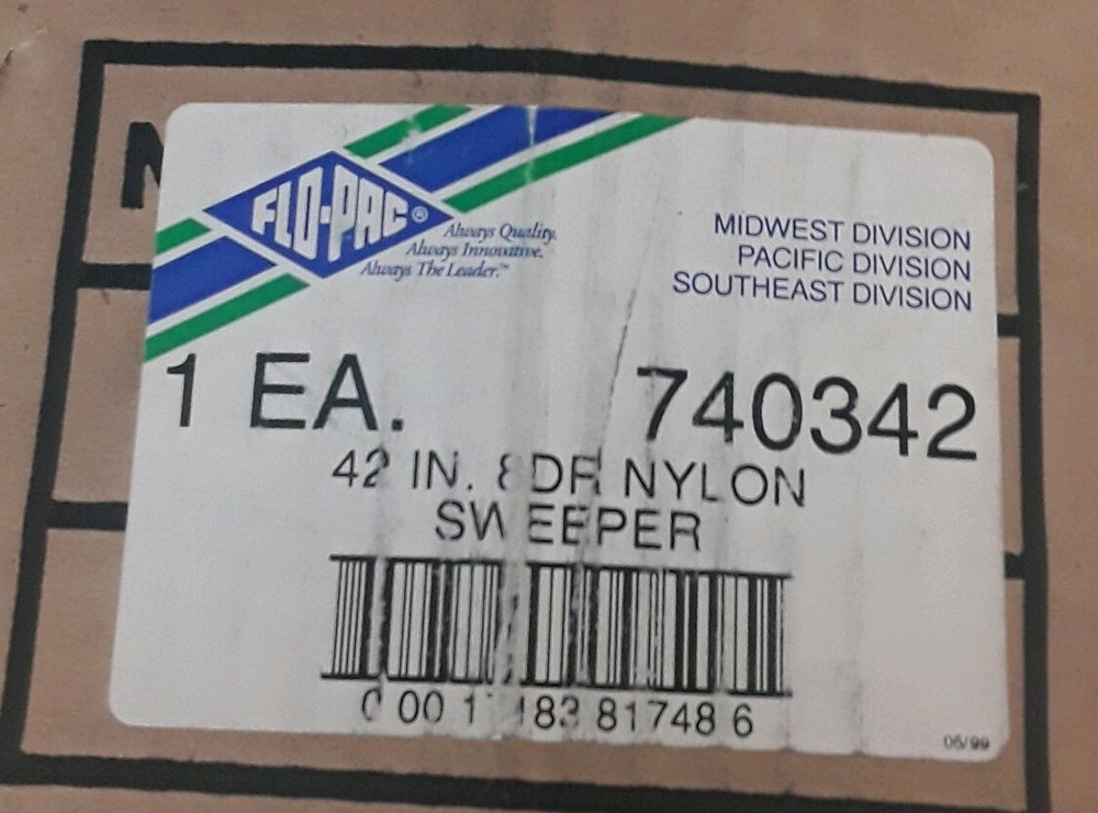 Flo-Pac 740342 42" 8DR Nylon Sweeper