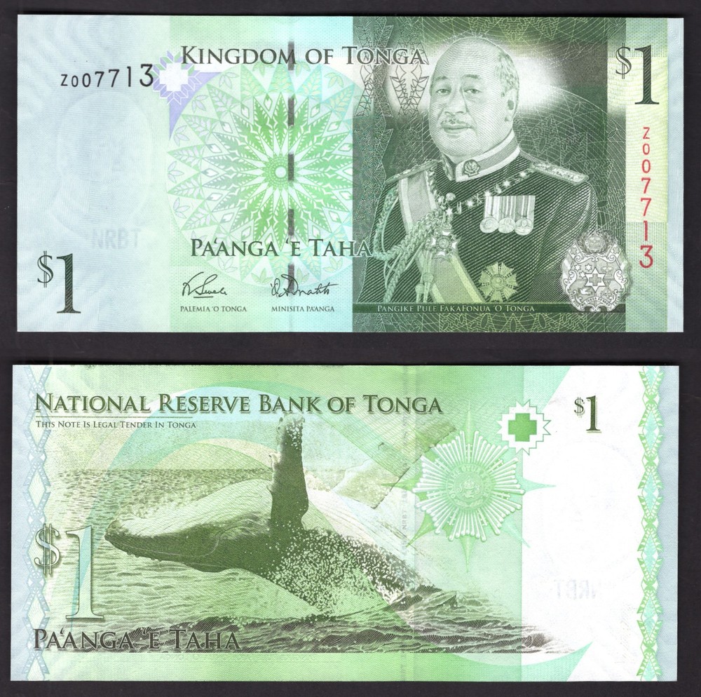 Tonga. Small group of SIX banknotes.