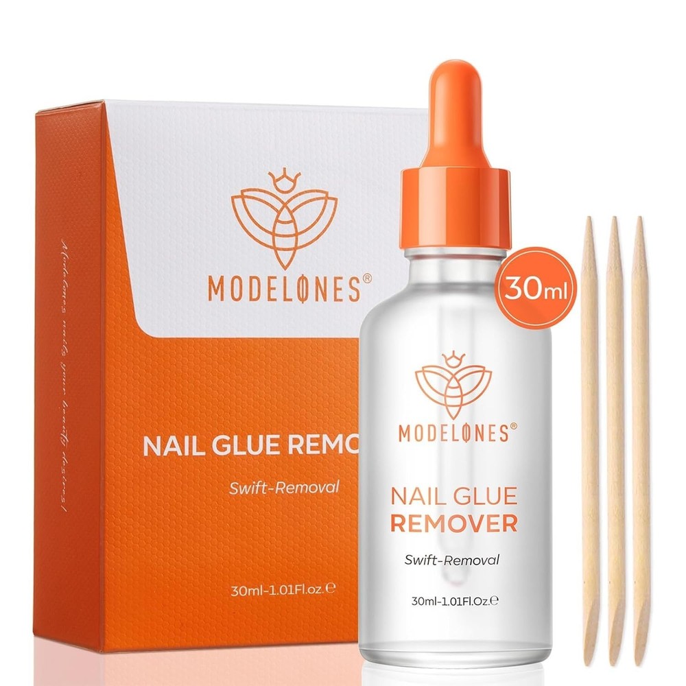 Effortless 30ml Nail Glue Remover with Crystal Applicator - Quick & Safe Removal