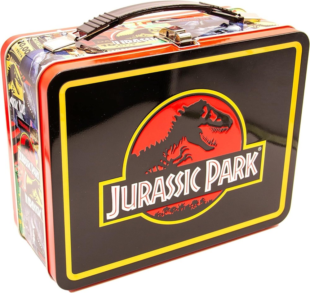 AQUARIUS Jurassic Park Fun Box - Sturdy Tin Storage with Plastic Handle...