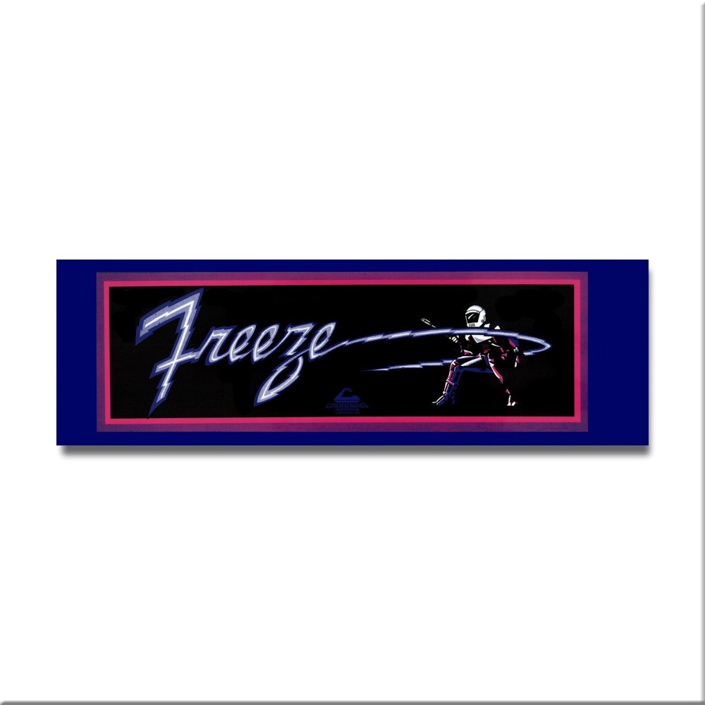 Freeze Premium Arcade Marquee Insert Reproduction Header Backlit