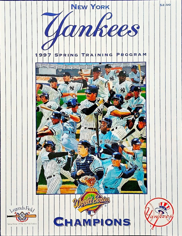 NEW YORK YANKEES SPRING TRAINING PROGRAM LEGENDS FIELD 1997