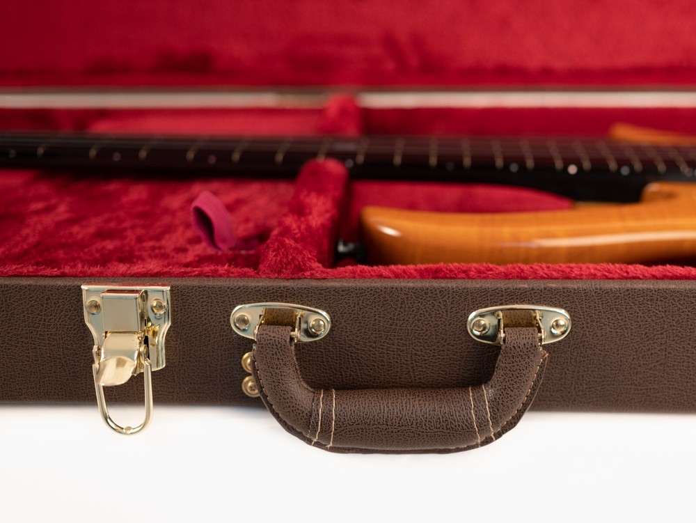 Hard-Shell Electric Bass Case (Brown)