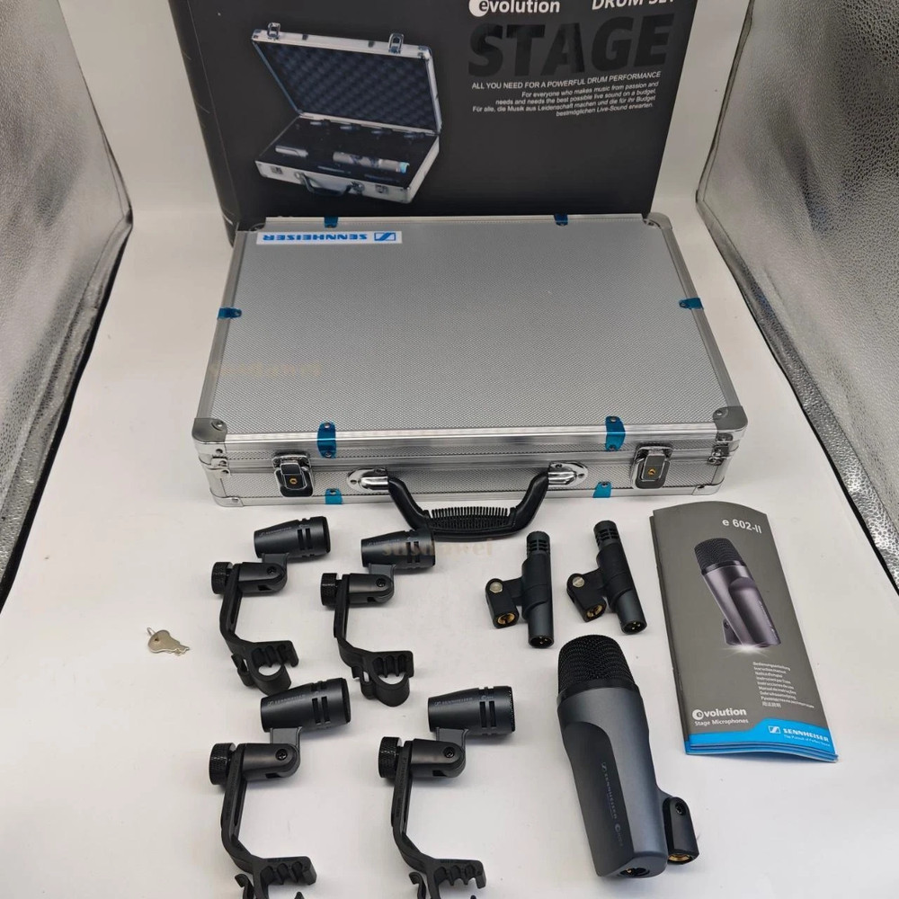 Sennheiser Drum Kit 600 e600 Drum Mic Package with Case e602 e604 e614