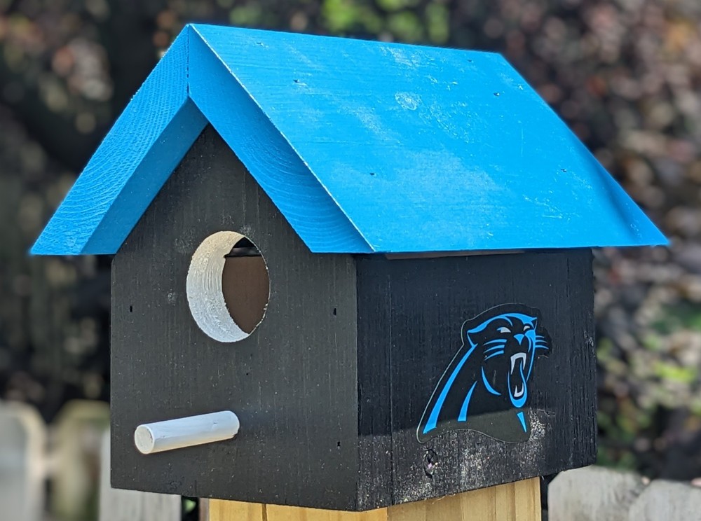 Carolina Panthers Bird House