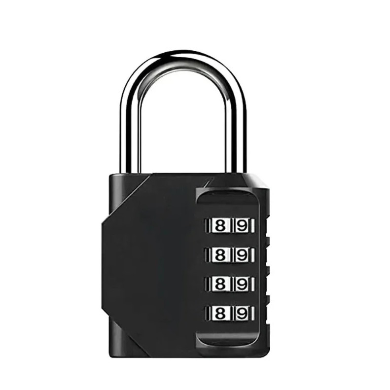 1 pc 4 Digit Resettable Combination Padlock Waterproof Heavy Duty Lock