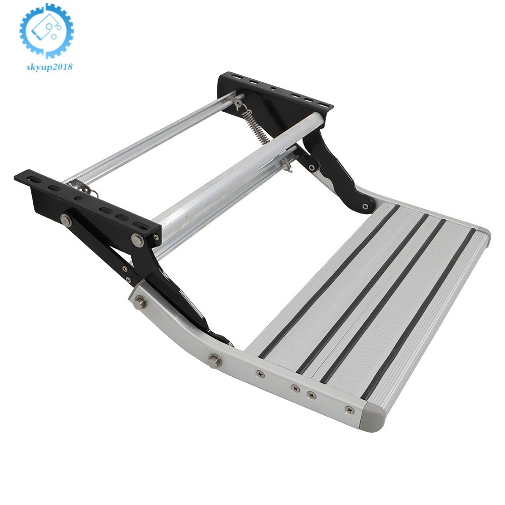 Single Step Aluminium Manual Pull Out Retractable RV Camper Platform Steps Stair
