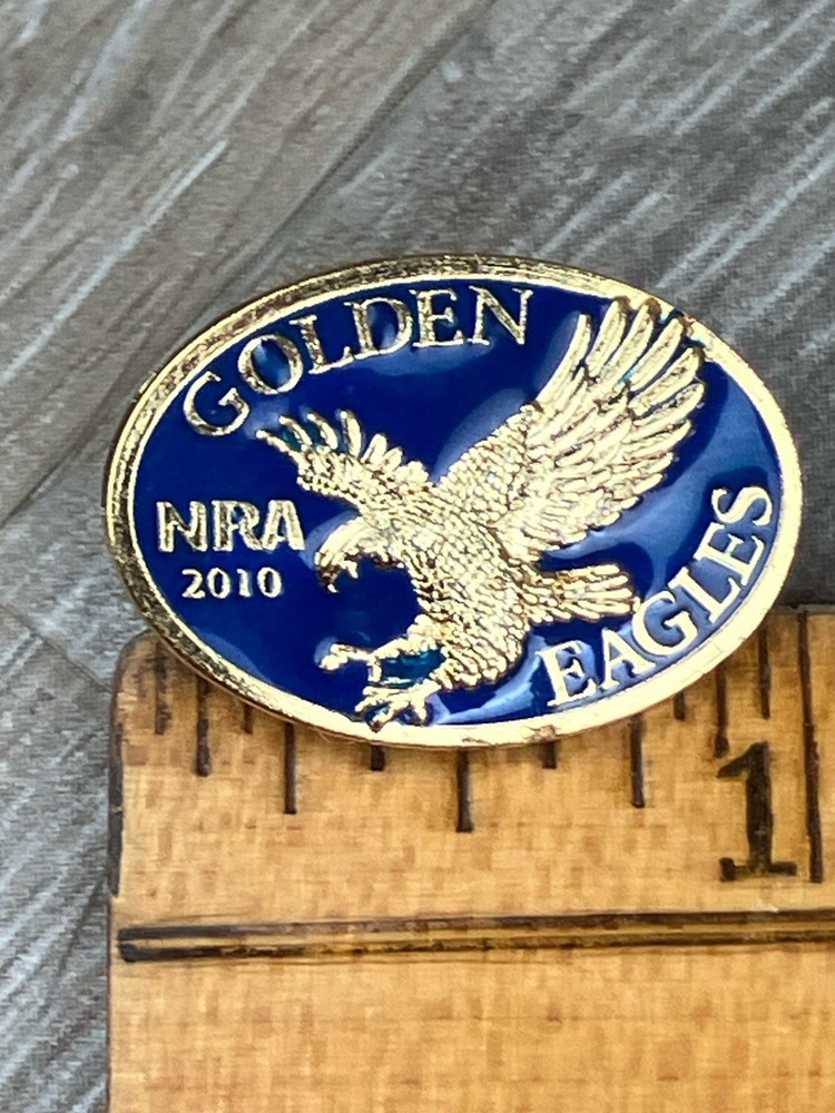 NRA Golden Eagle 2010 Oval Hat Lapel Pin
