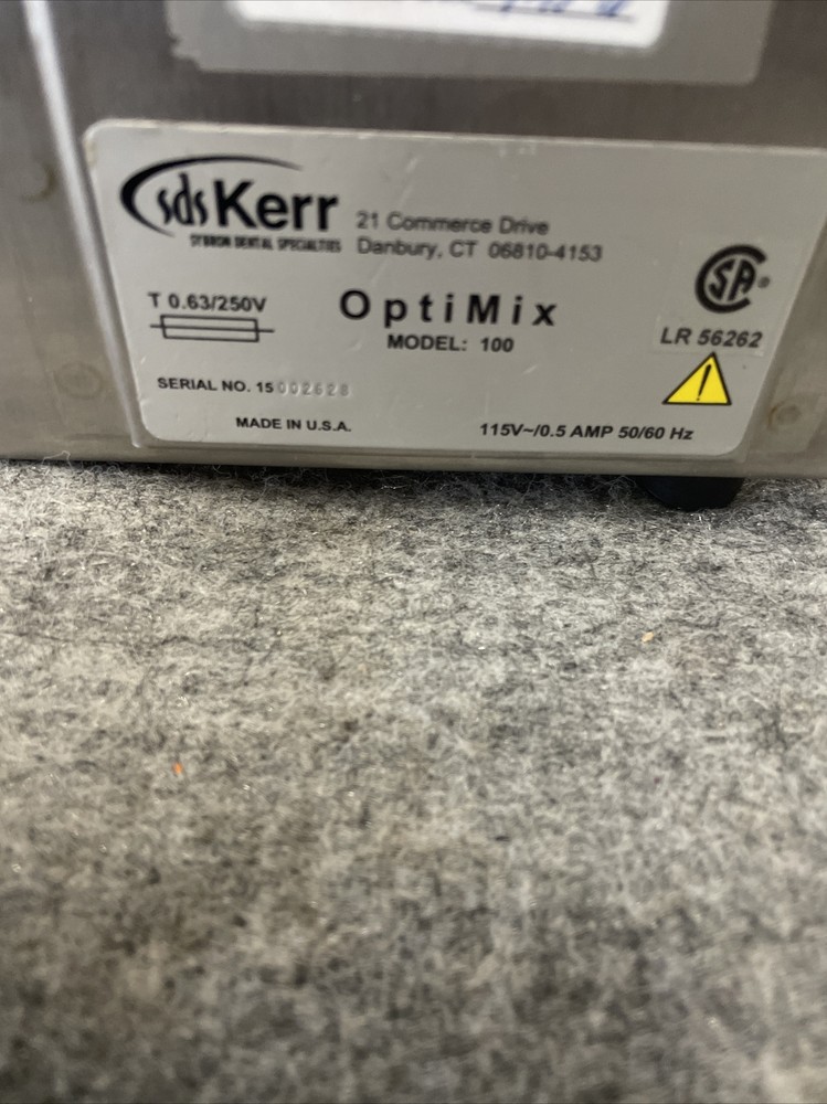 SDS Kerr Optimix 100 Programmble Computerized Mixing System FOR PARTS ONLY