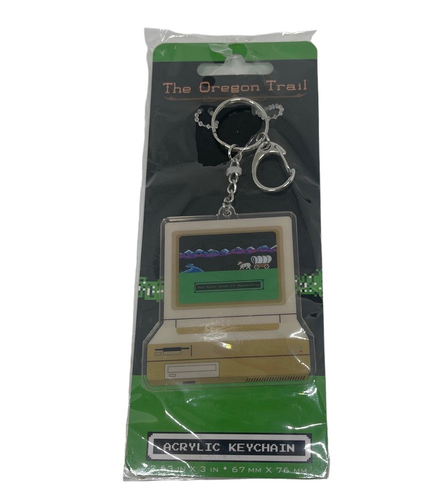 Oregon Trail Computer Game Keychain New