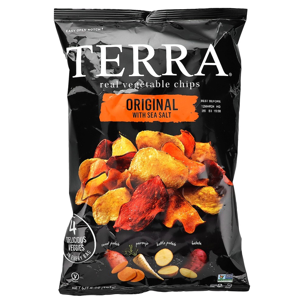 Real Vegetable Chips, Original With Sea Salt, 5 oz (141 g)