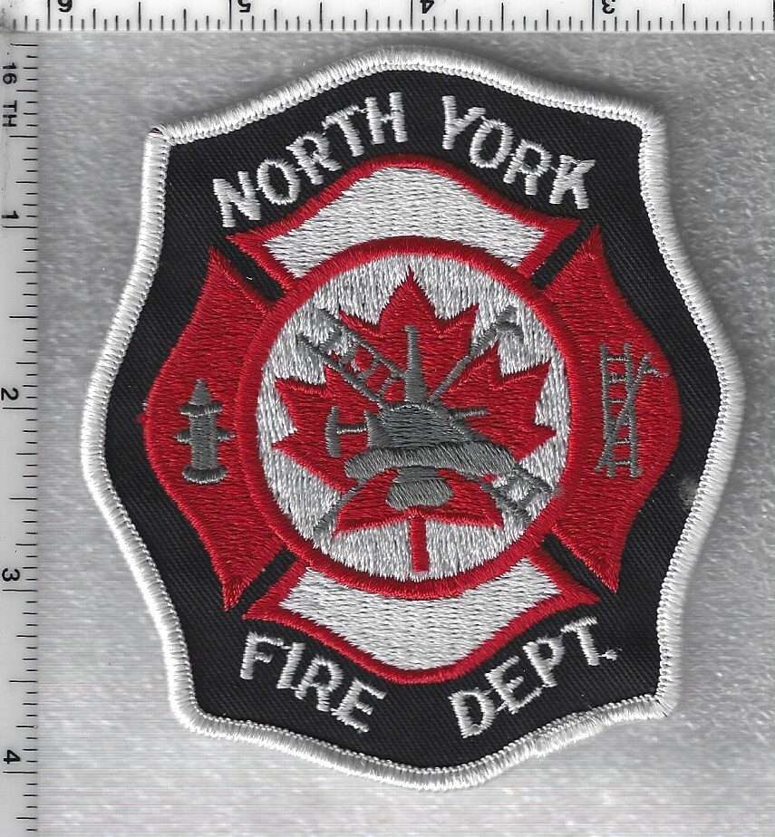 North York Fire Department (Ontario, Canada) White Shoulder Patch