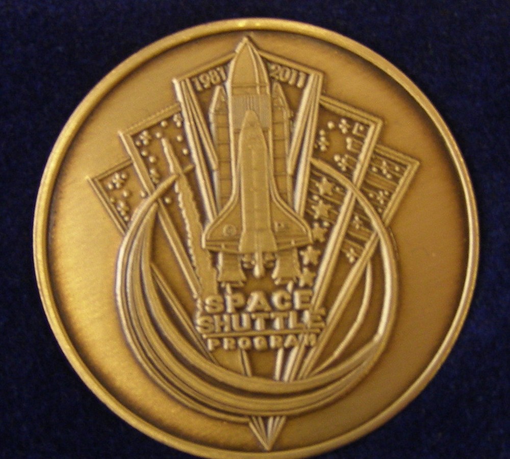 Space Shuttle Program 1981 - 2011 NASA brass Challenge Coin