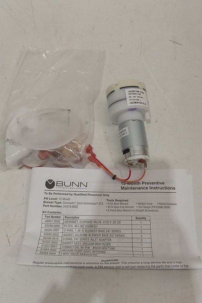 Bunnserve pm kit sure immersion 312 12 m 54079.7002