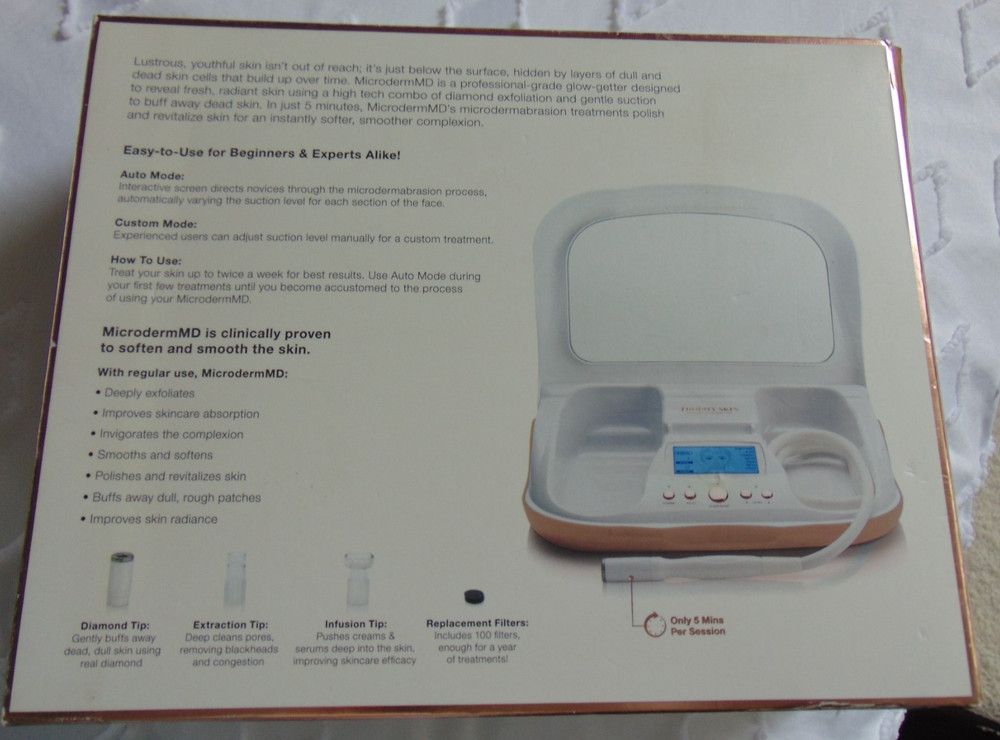 TROPHY SKIN MICRODERM MD Home Microdermabrasion System NIB