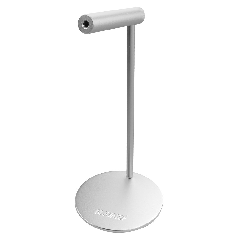 ELFJMZP Aluminium Headphone Stand, Silver Desktop Holder for Over-Ear