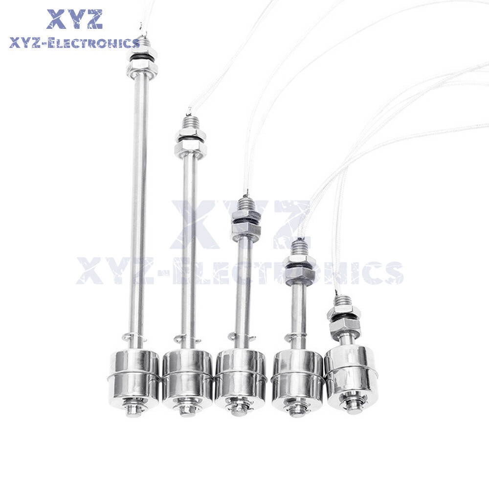 Water Level Sensor Liquid Float Switch Stainless Steel 45mm 75mm 100mm 200mm