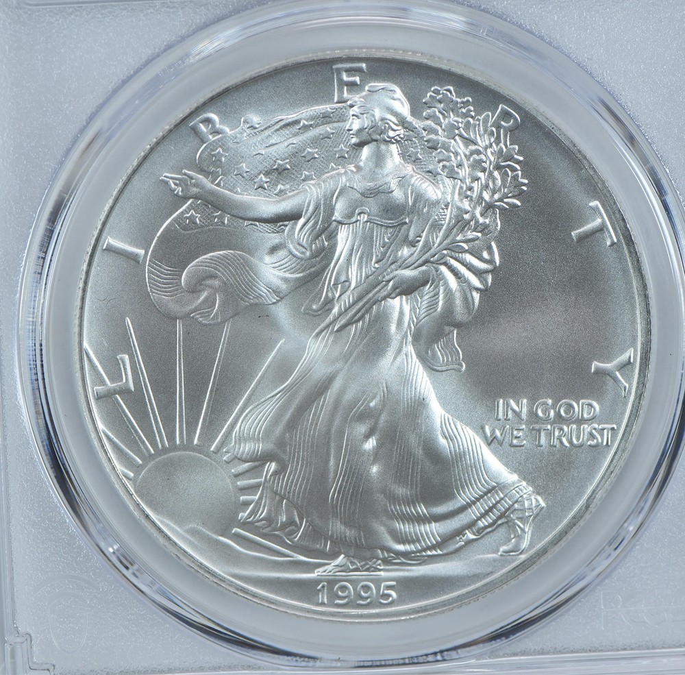 1995 American Silver Eagle MS70 PCGS Blue Label
