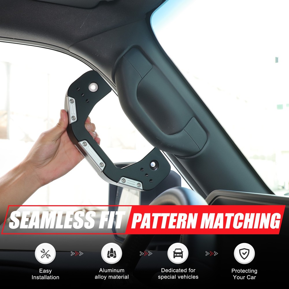 Black Pull Grab Handle A Pillar Windshield Trade For Land Cruiser LC250 2024+