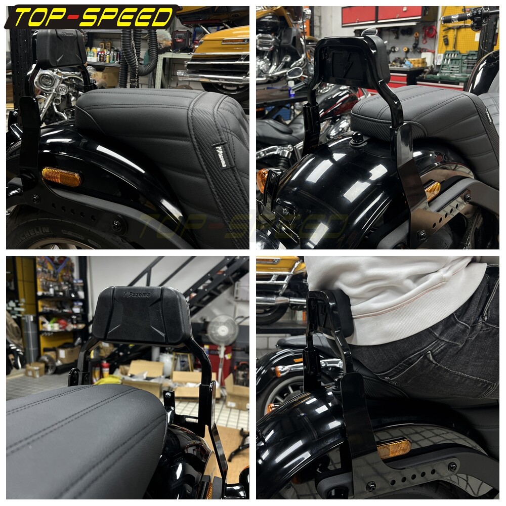 Motorcycle Backrests Low Profile Fixed Sissy Bar Kit For Low Rider FXLR FXLRS