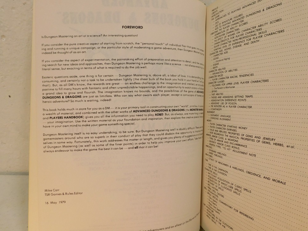 Original Dungeons and Dragons Dungeon Masters Guide from 1979!