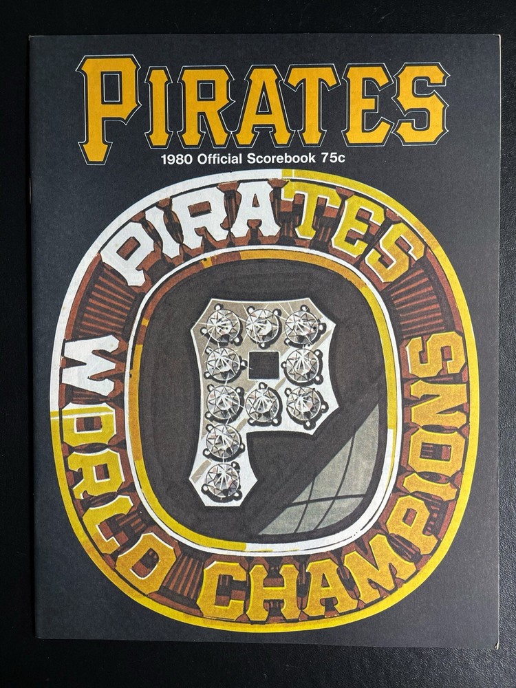 1980 Pittsburgh Pirates Official Scorebook Program NM+