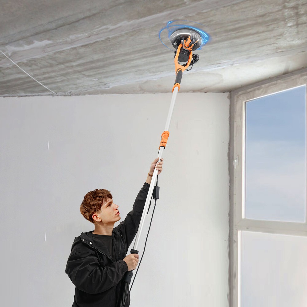 Electric Ceiling Wall Sander Variable Speed Dustless Drywall Sanding Machine