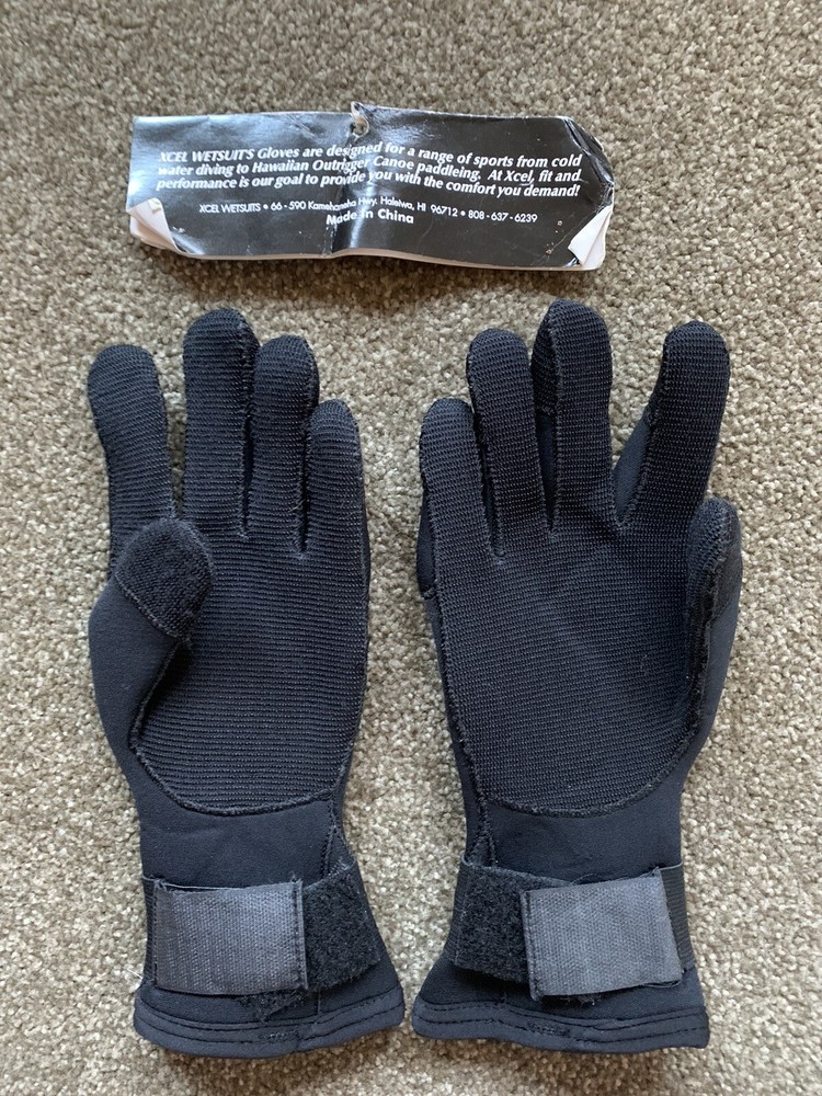 XCEL Titanium 5/4mm Diving Gloves Size Small For Cold Water