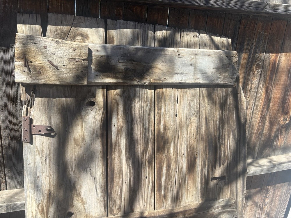 Antique Pine Miner Adit Door