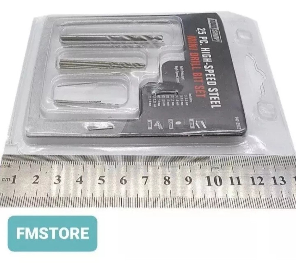 Kit 25 Mini Drill Bits HSS (0.5- 3.0mm) A