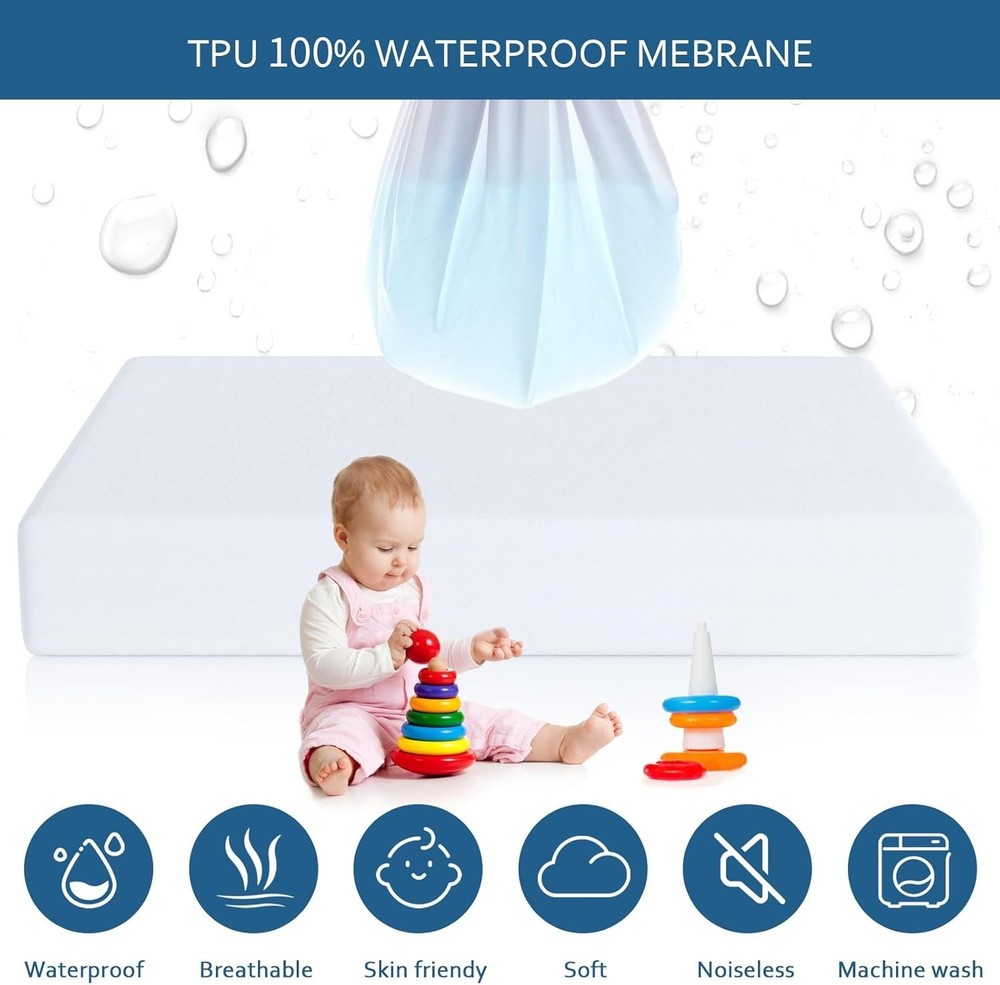 Cal King Waterproof Mattress Protector - Breathable & Odor Resistant