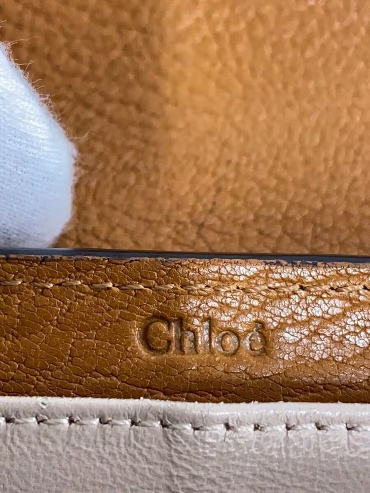 Chloe CML Leather Long Wallet, Plain, Women's