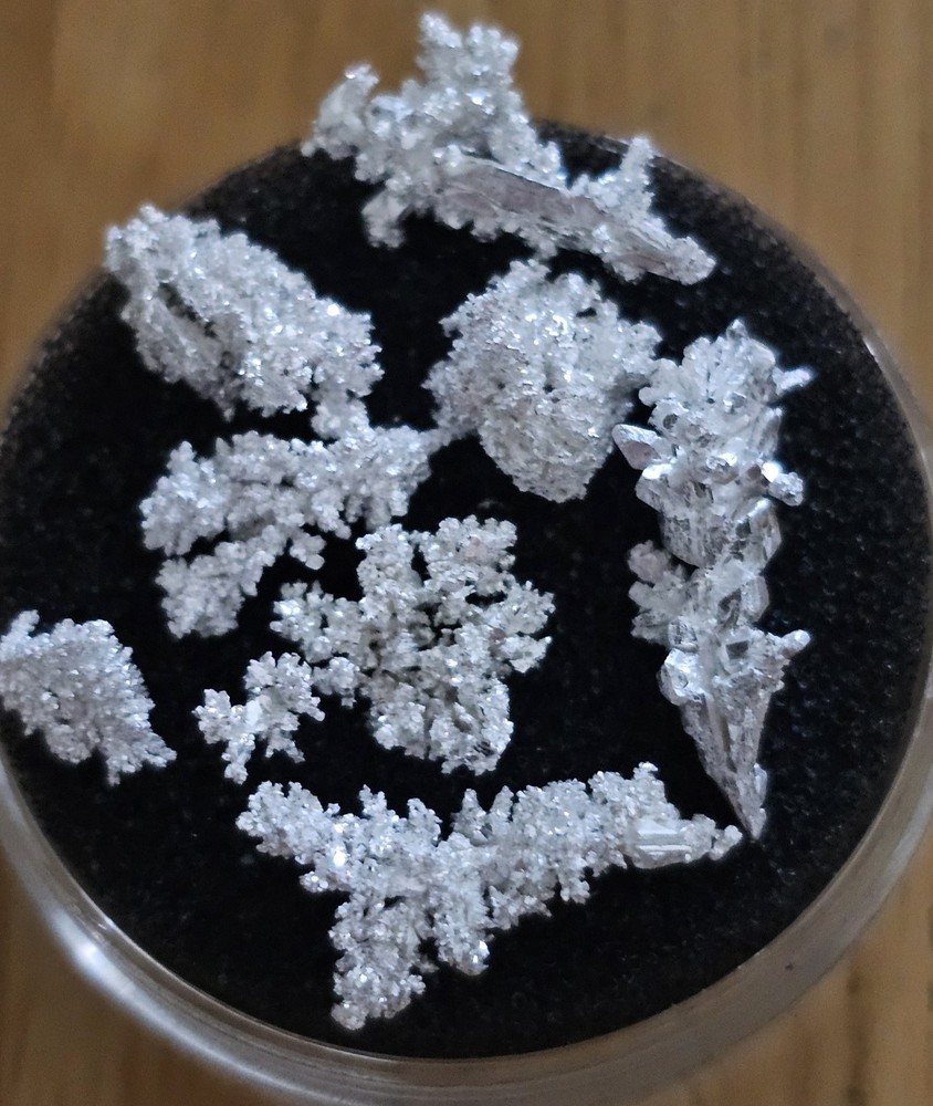 3.671g 9999 Pure Crystallized Silver Nuggets