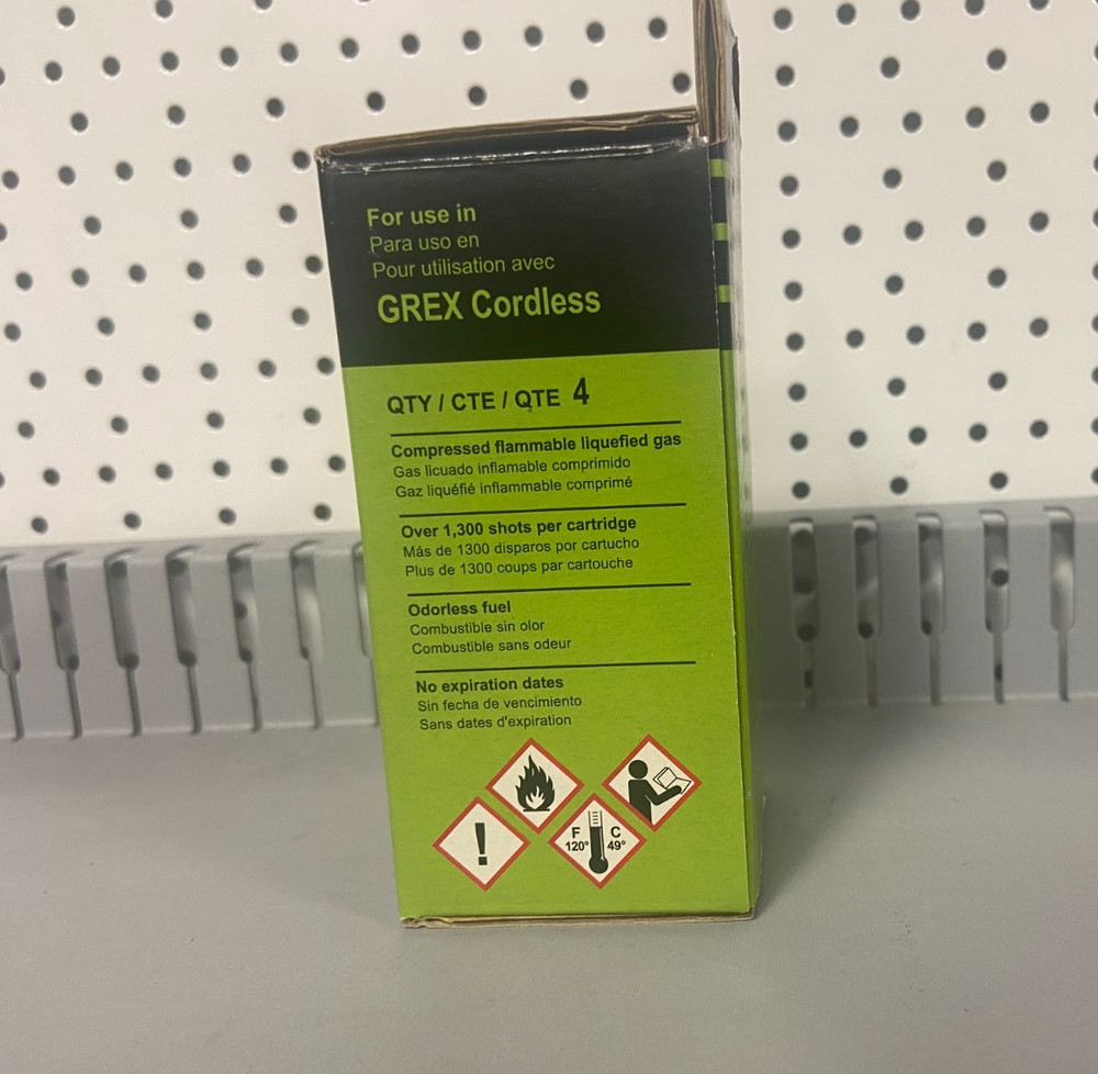 Grex GFC01-04 Fuel Cartridges - 4 Pack