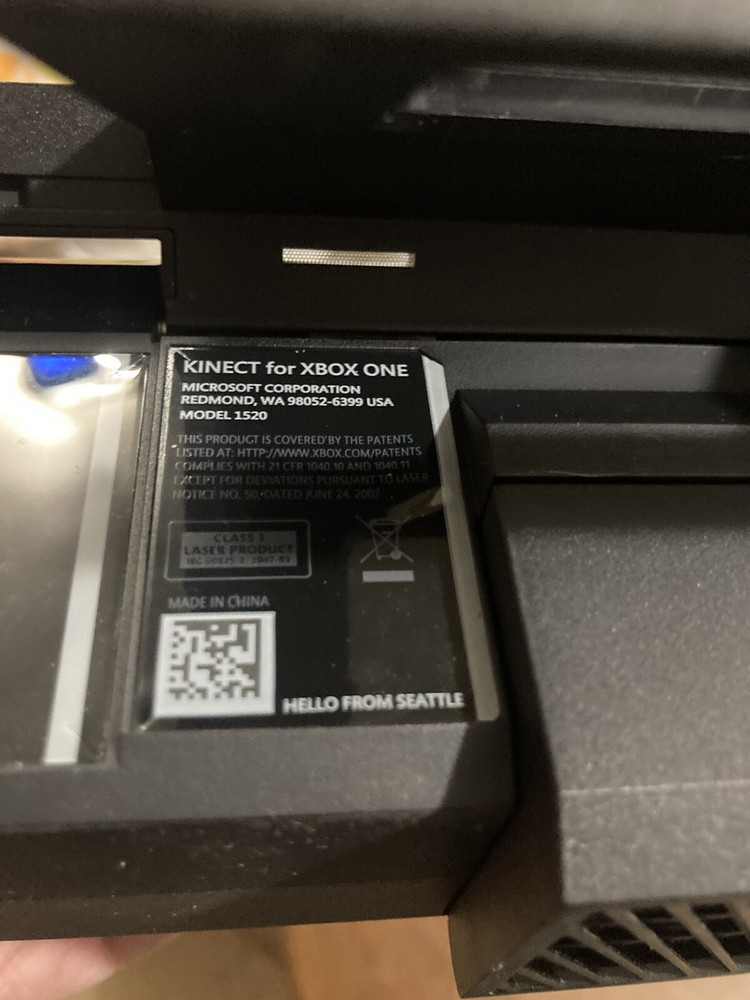 Microsoft Xbox One Kinect Camera Motion Sensor Bar Black with 8’ Cable