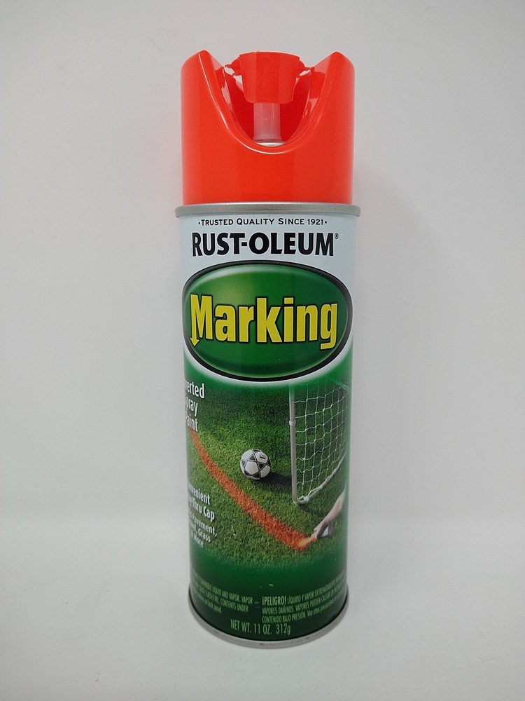 Rust-Oleum Fluorescent Red-Orange Marking Paint 11 oz. Inverted Tip