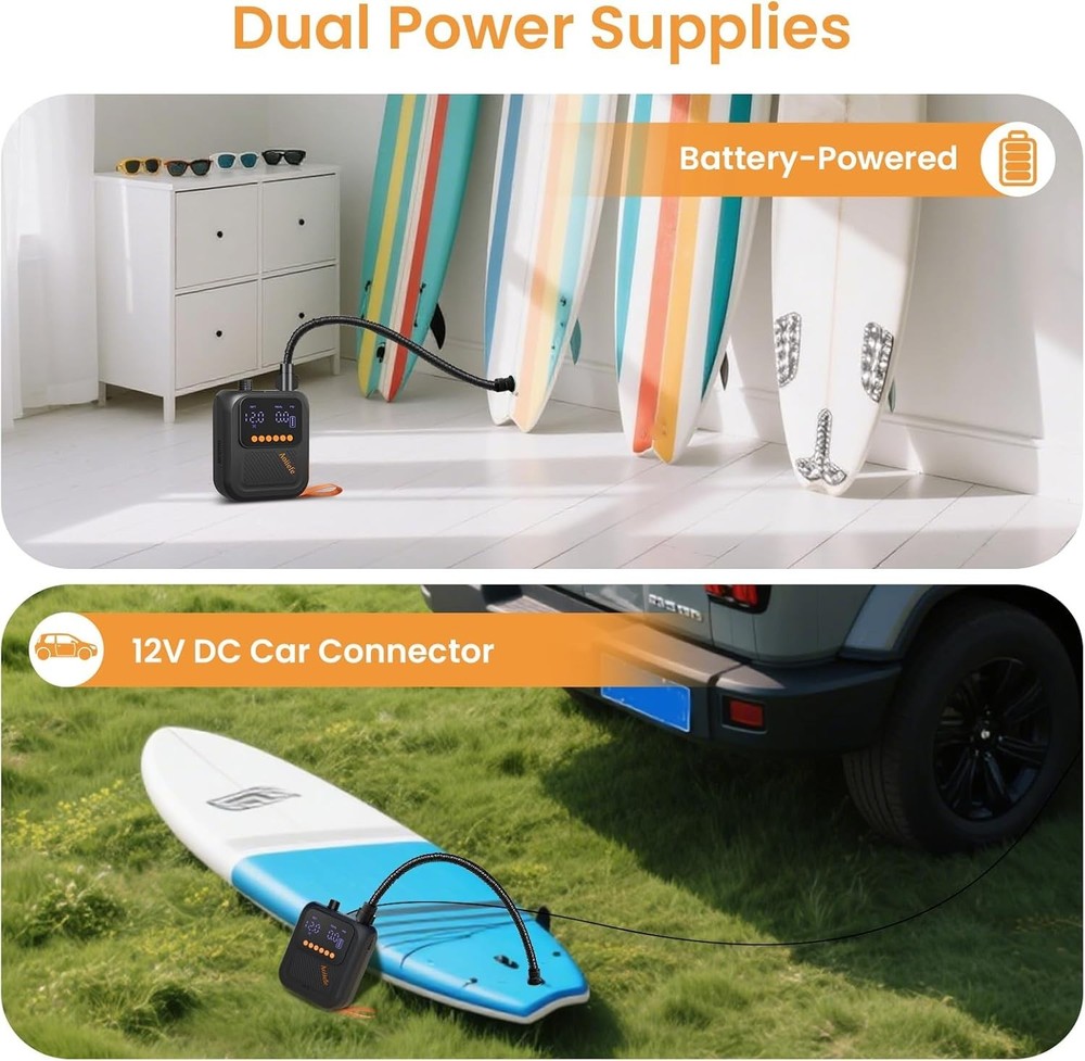 Intelligent Rechargeable SUP Pump with Deflation Function - Fast & Reliable